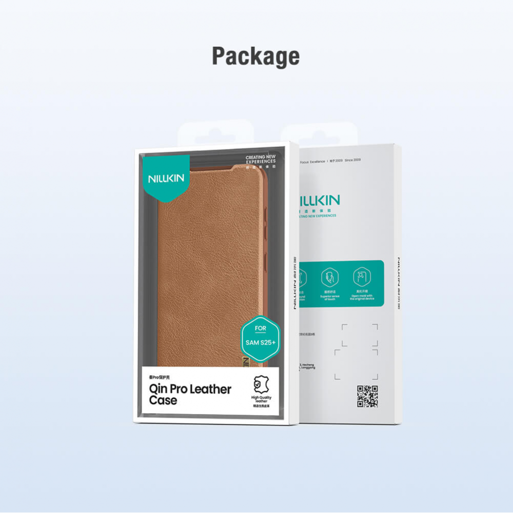 Torbica Nillkin Qin Pro Leather za Samsung S936B Galaxy S25 Plus crna