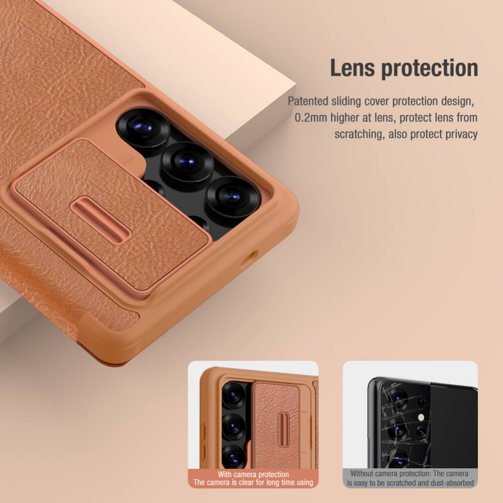 Torbica Nillkin Qin Pro Leather za Samsung S938B Galaxy S25 Ultra crna