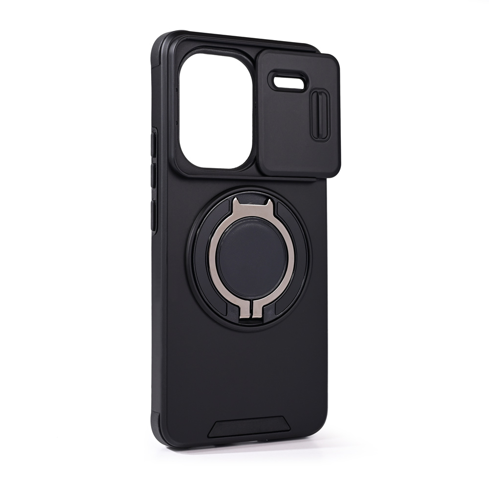 Torbica CamShield Ring stand za Xiaomi Redmi Note 13 Pro Plus (EU) crna