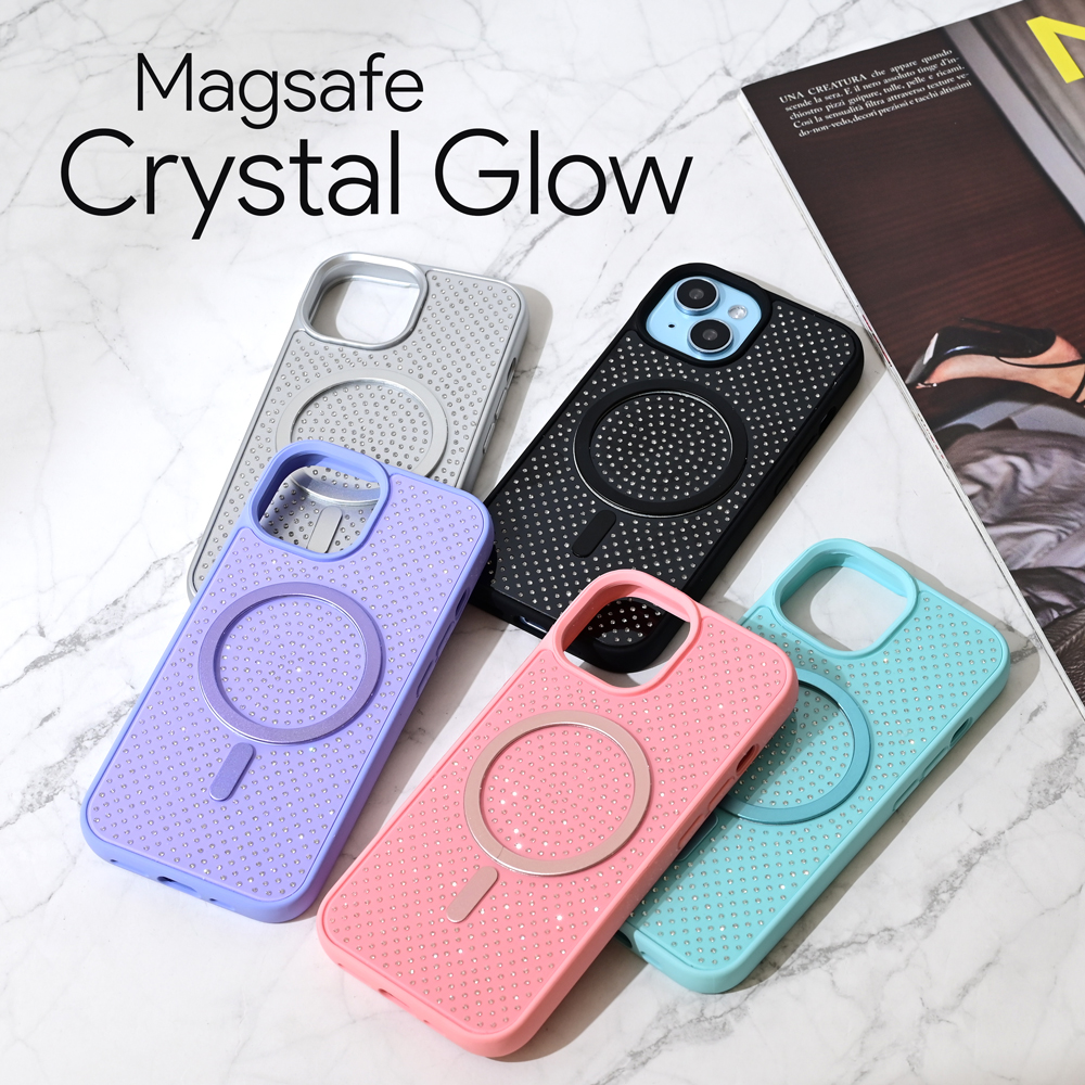 Torbica Magsafe Crystal Glow za iPhone 16 Pro 6.3 mint