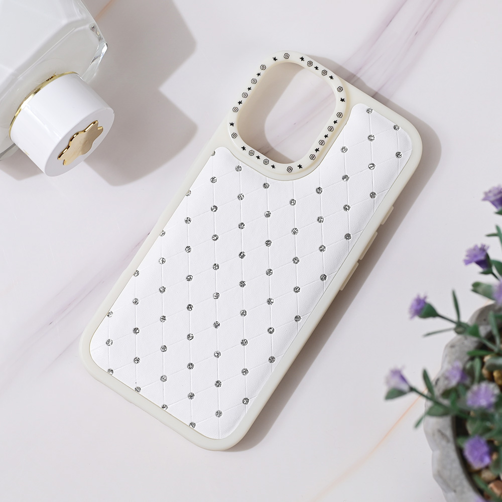 Torbica Bling za iPhone 16 6.1 bela