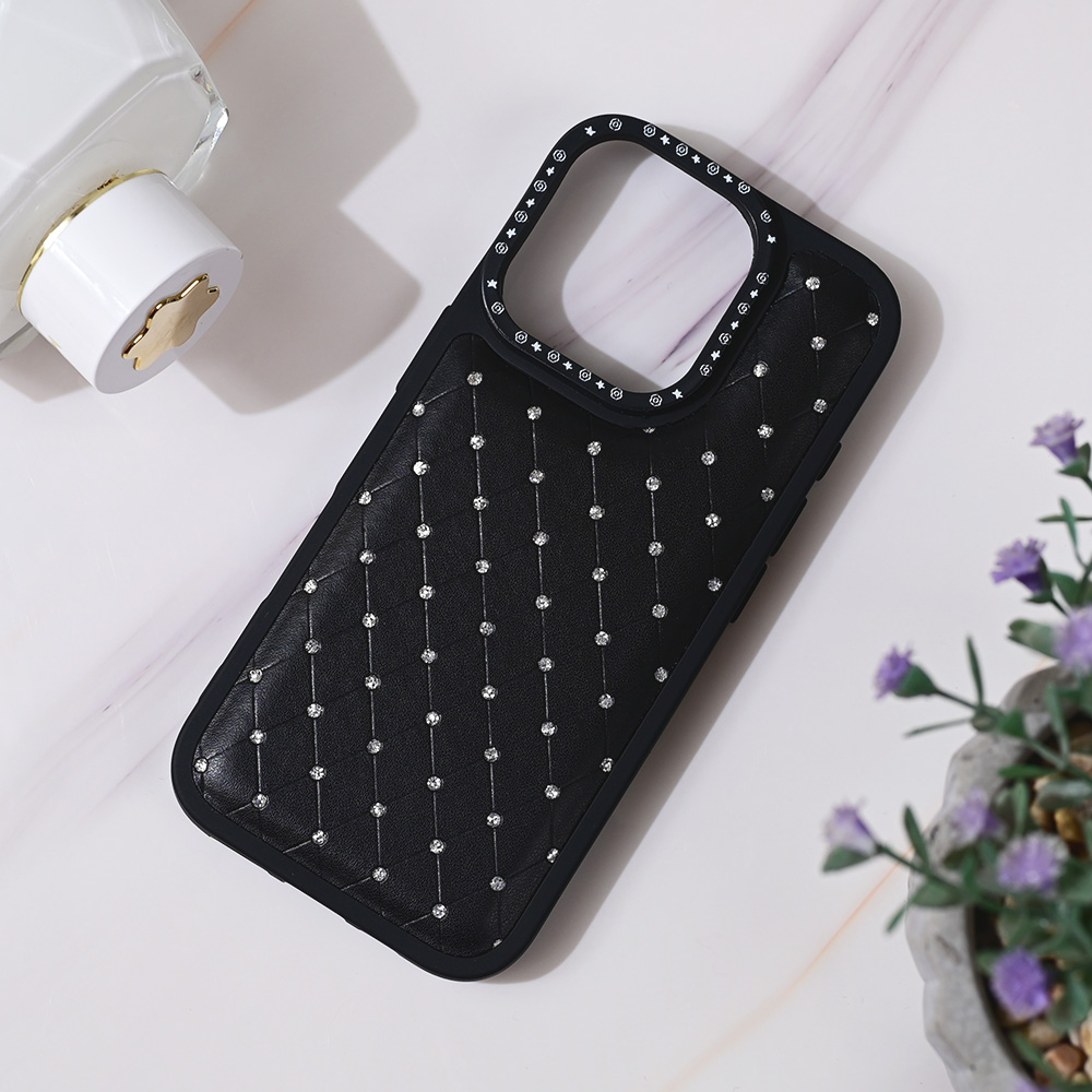 Torbica Bling za iPhone 16 Pro 6.3 crna