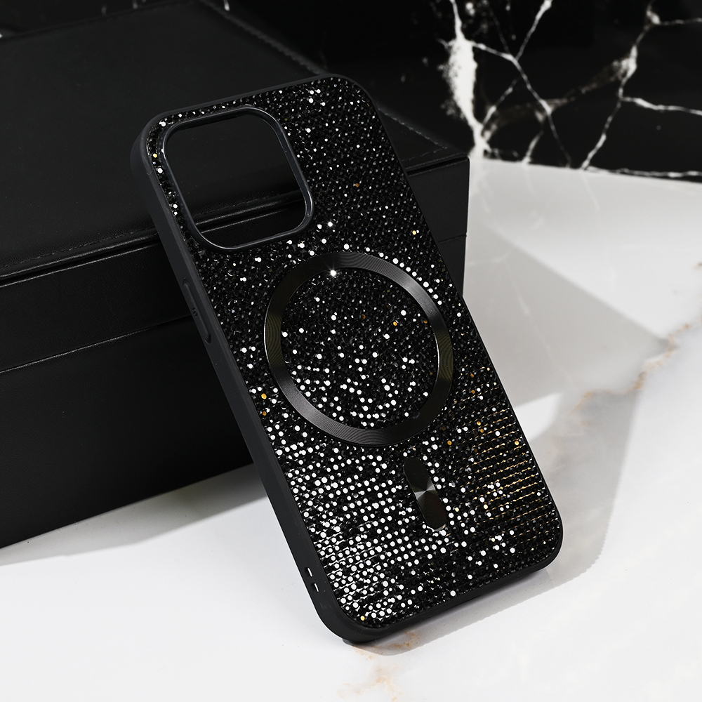 Torbica Magsafe Glam za iPhone 13 Pro 6.1 crna
