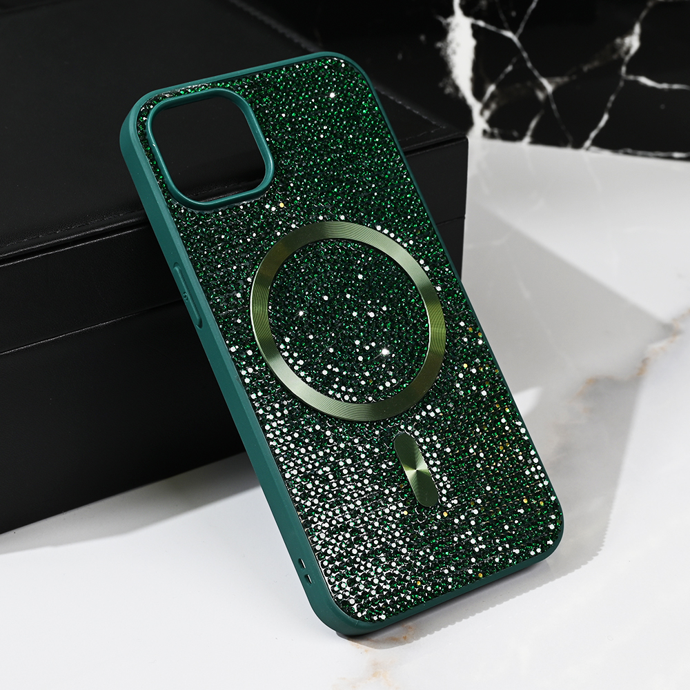 Torbica Magsafe Glam za iPhone 14 6.1 zelena