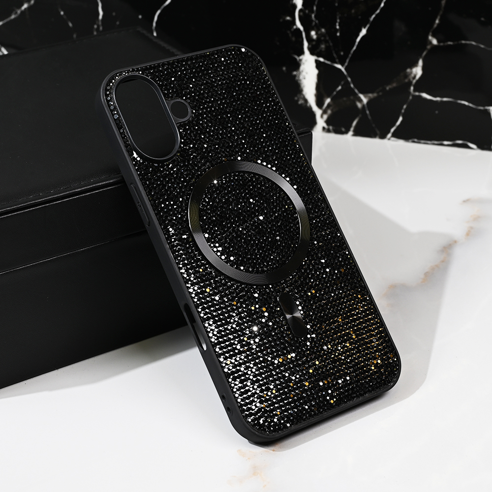 Torbica Magsafe Glam za iPhone 16 Plus 6.7 crna