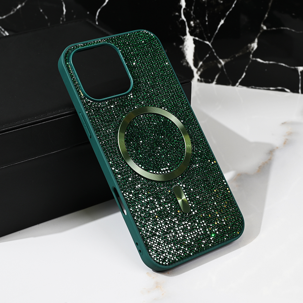 Torbica Magsafe Glam za iPhone 16 Pro Max 6.9 zelena