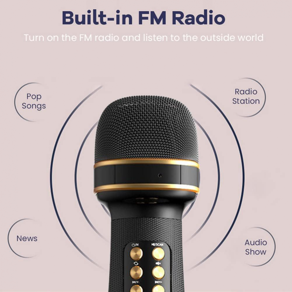 Bluetooth mikrofon WS898 plavi