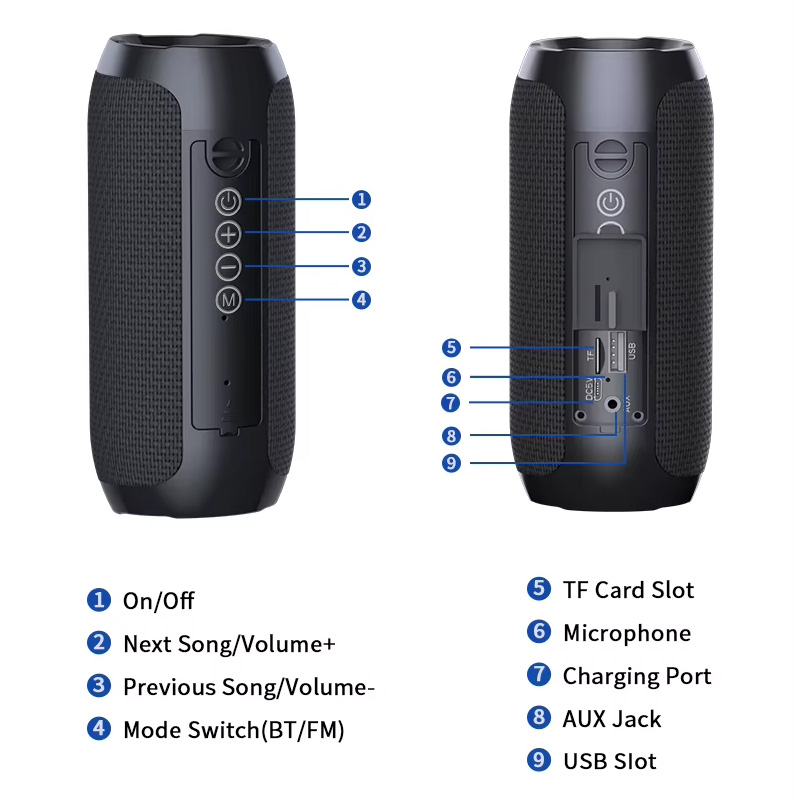 Bluetooth zvucnik TG-117 army