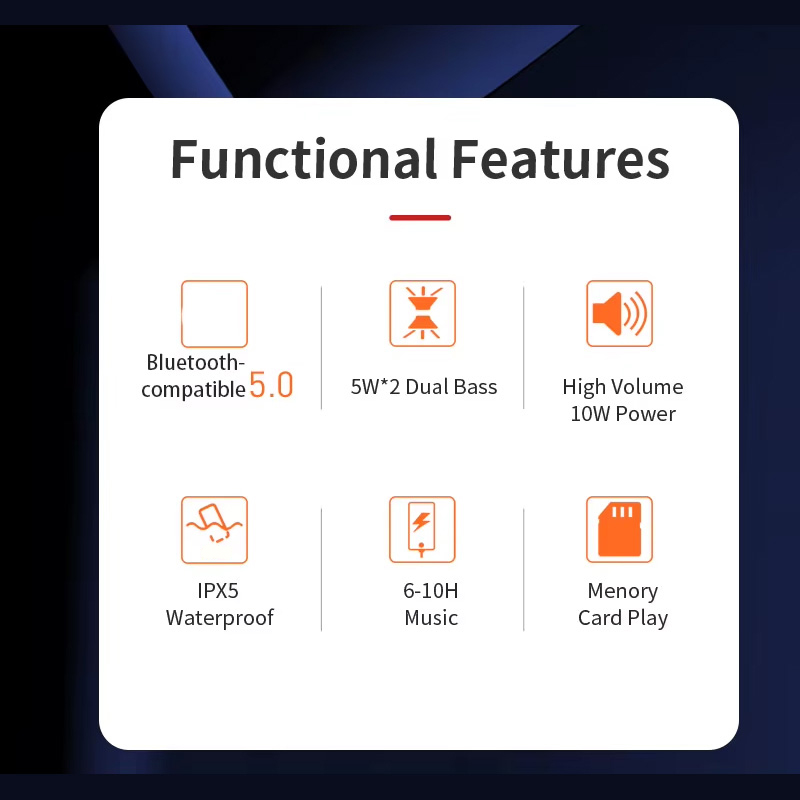Bluetooth zvucnik TG-117 crni