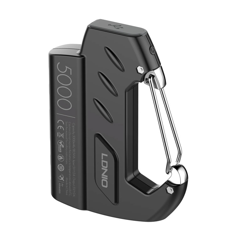 Power bank prenosiva baterija LDNIO PR522 10W privezak 5000mAh crni