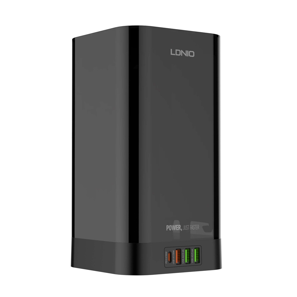 Produzni kabl LDNIO SEW4485 2500W EU 4 uticnice + 3xUSB QC PD 30W, Wireless 15W, PPS, Tajmer 2m crni