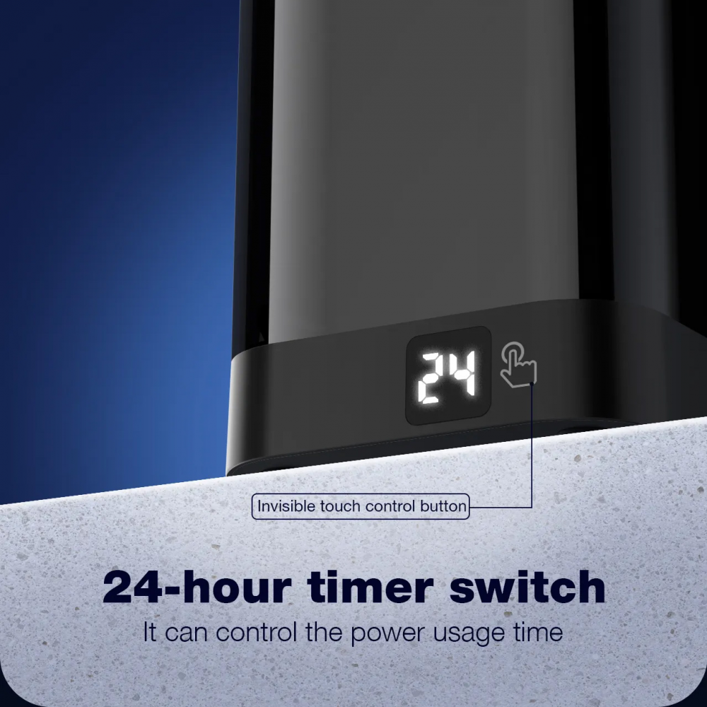 Produzni kabl LDNIO SEW4485 2500W EU 4 uticnice + 3xUSB QC PD 30W, Wireless 15W, PPS, Tajmer 2m crni