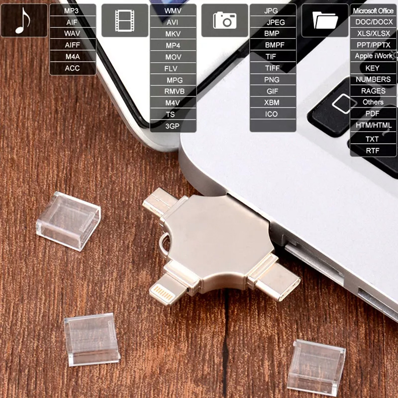 USB flash memorija JWD 4in1 pen drive 256GB