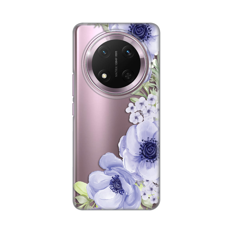 Torbica Silikonska Print Skin za Honor Magic 7 Lite Blue Roses