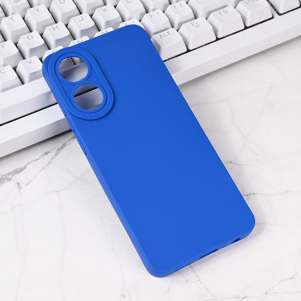 Torbica Silikon Pro Camera za Oppo A78 plava