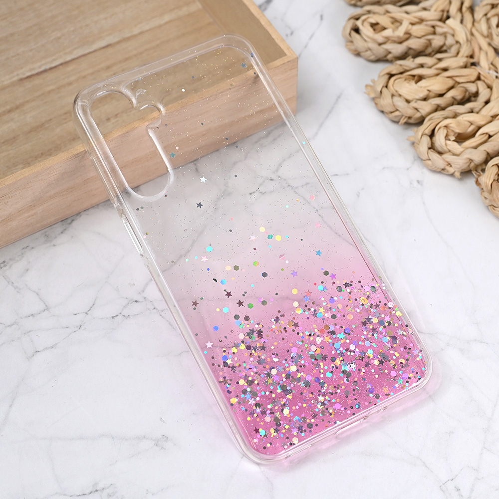 Torbica Silikonska Glitter za Samsung A165F Galaxy A16 5G roze