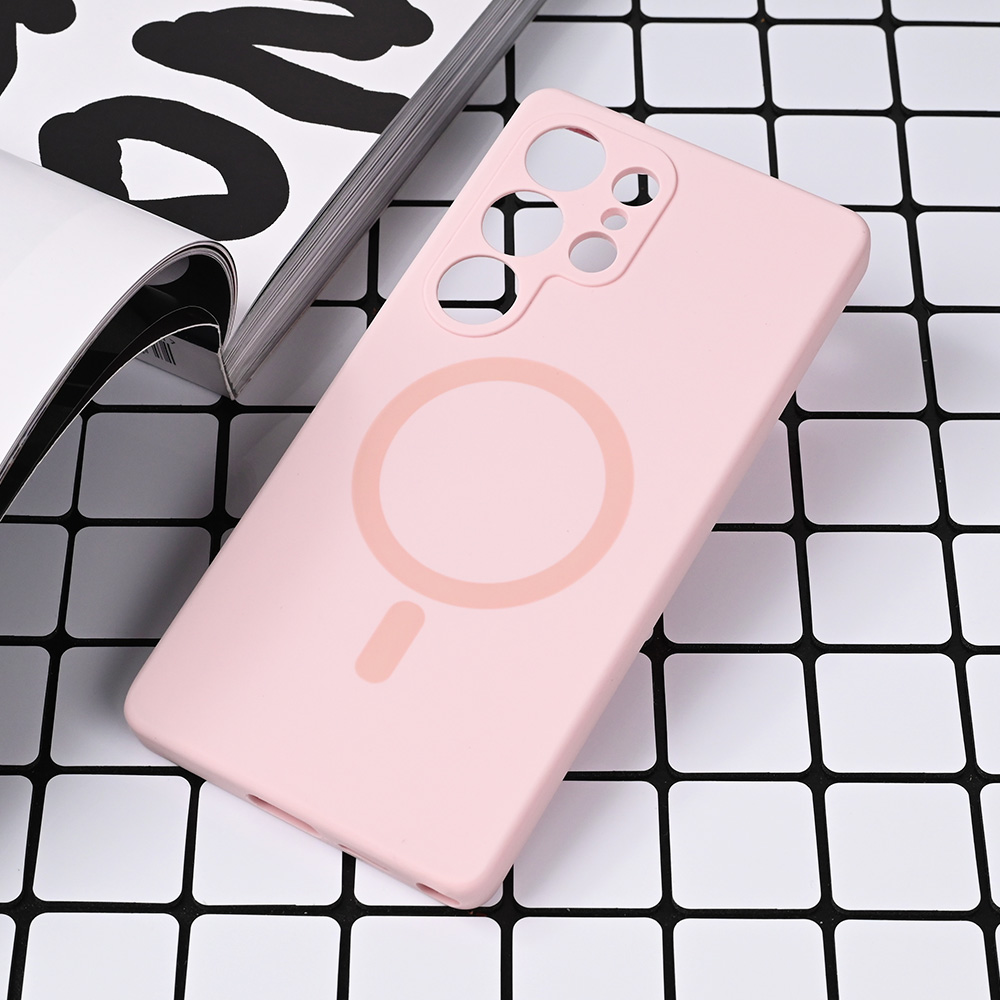 Torbica Magsafe Pure color za Samsung S938B Galaxy S25 Ultra roze