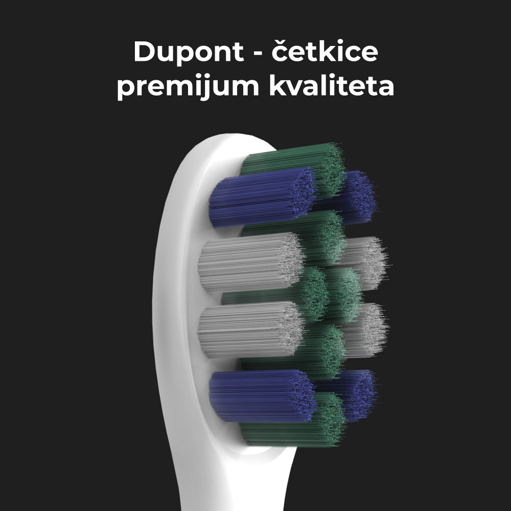 Elektricna cetkica Aeno DB8 bela (3 nastavka)