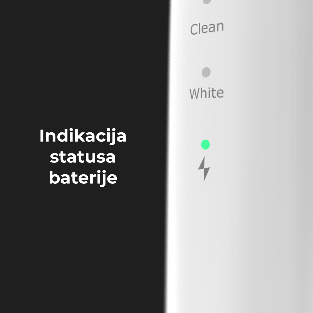Elektricna cetkica Aeno DB8 bela (3 nastavka)