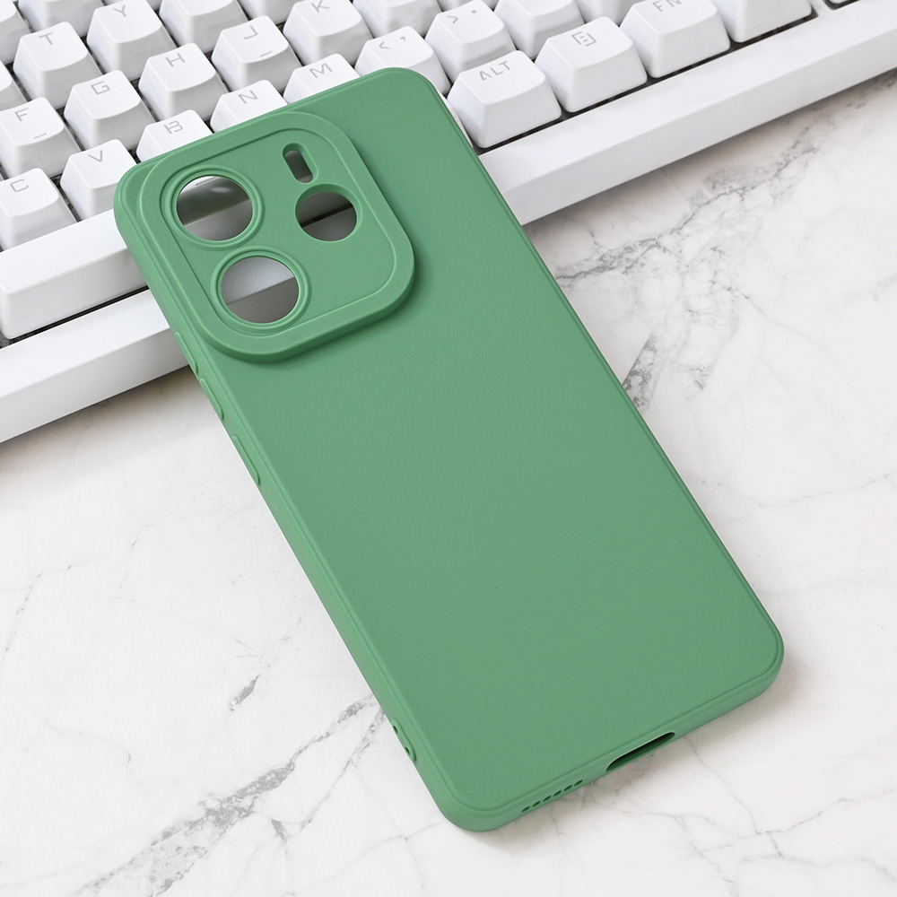 Torbica Silikon Pro Camera za Xiaomi Redmi Note 14 5G zelena