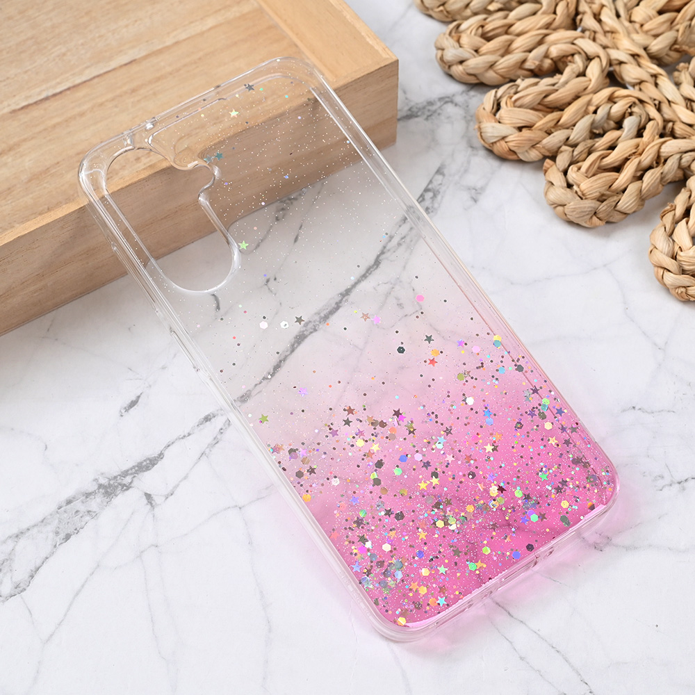 Torbica Silikonska Glitter za Samsung A366B Galaxy A36 5G roze
