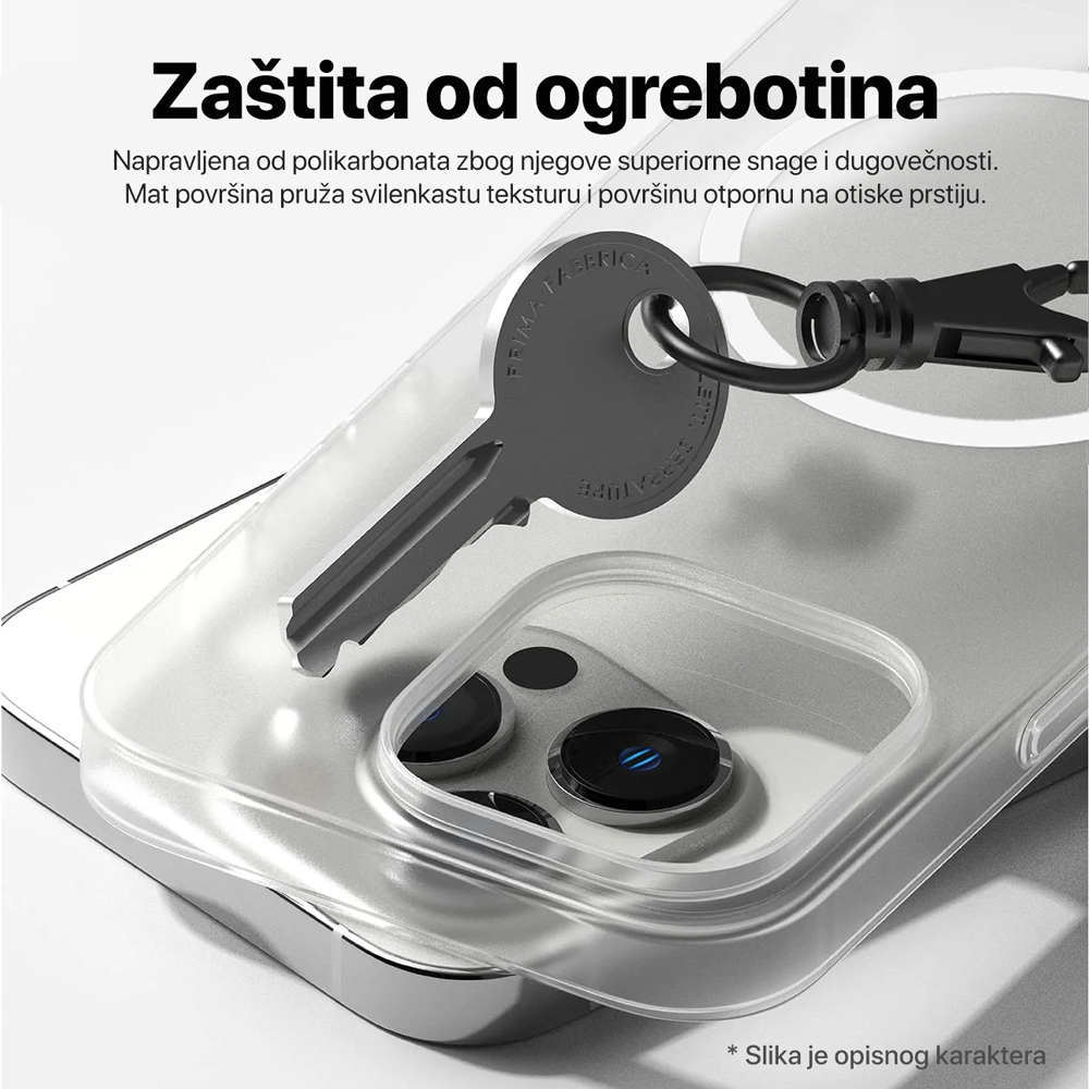 Torbica Magsafe Matte PC za Samsung A266B Galaxy A26 5G bela
