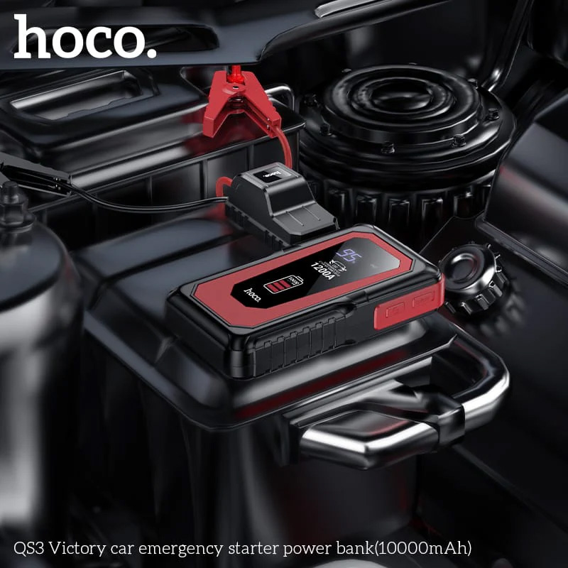 Auto starter Hoco QS3, 10000mAh, 37Wh, 12V