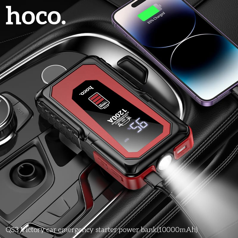 Auto starter Hoco QS3, 10000mAh, 37Wh, 12V