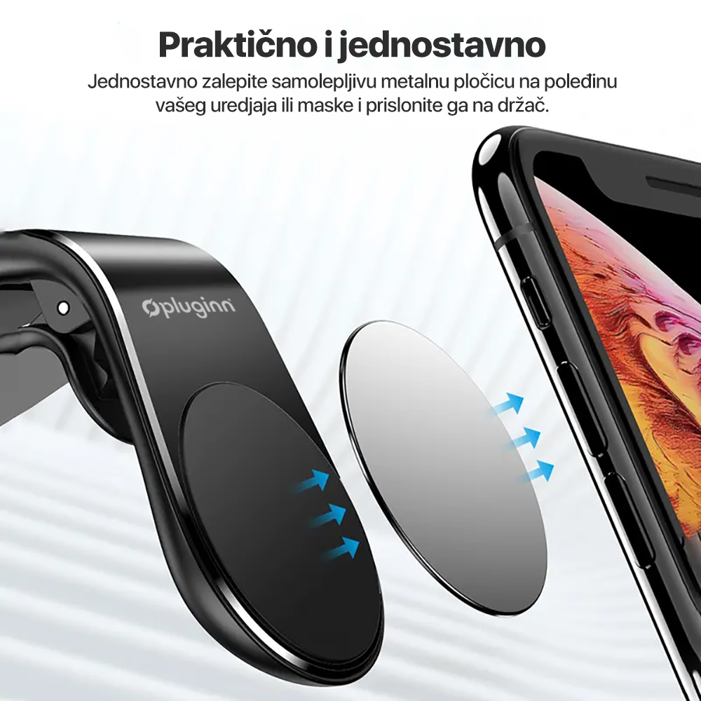 Drzac za mobilni telefon Pluginn PI-01 magnetic vent