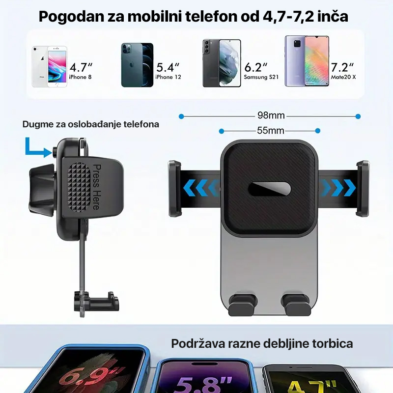 Drzac za mobilni telefon Teracell TC-04 2u1