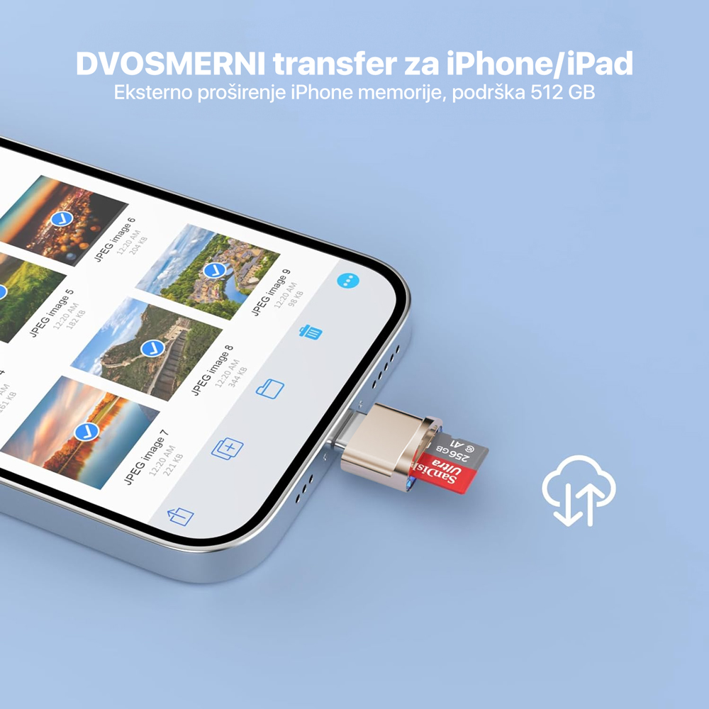 Mini card reader Lightning JWD