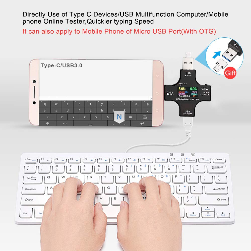 Multifunkcionalni digitalni USB sigurnosni tester JWD 4u1