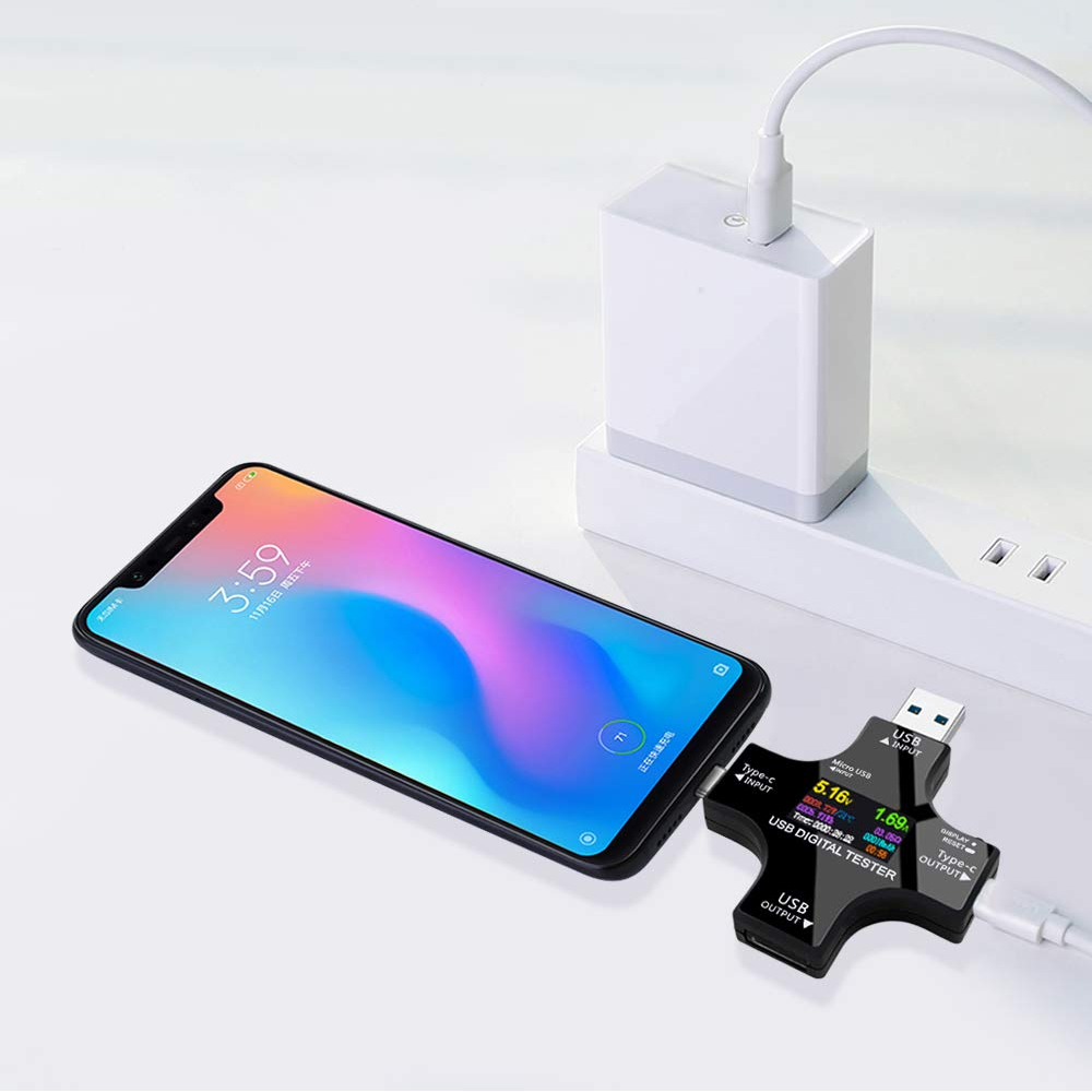 Multifunkcionalni digitalni USB sigurnosni tester JWD 4u1