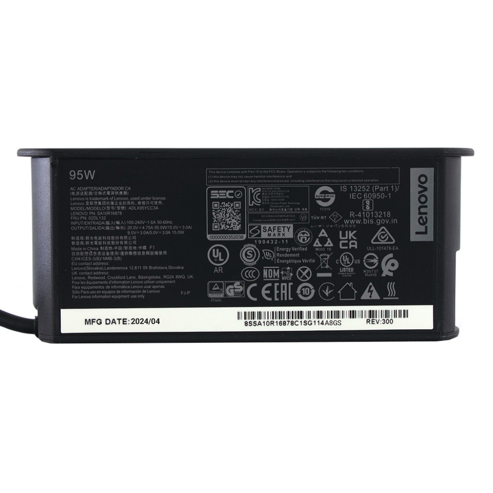 Punjac za laptop Lenovo Type C 20V 4.75A 95W HQ JC