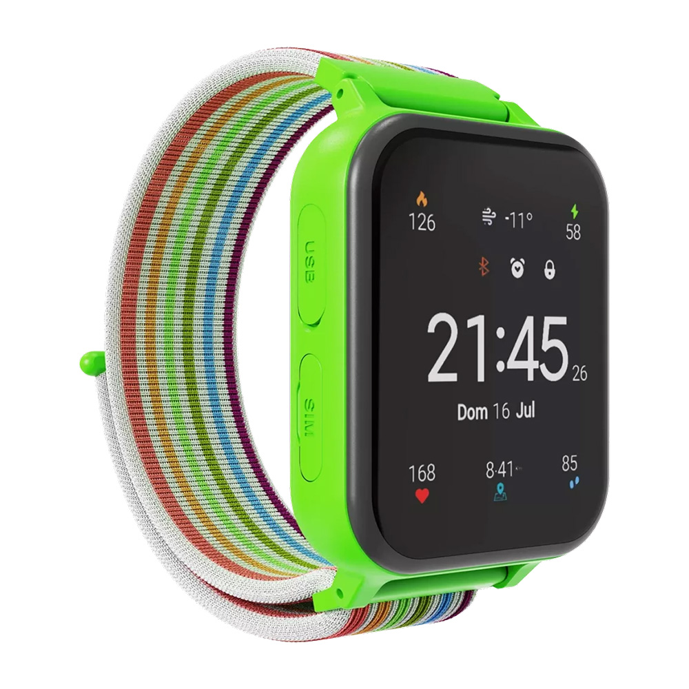 Smart watch CANYON Alfie KW-37, Kids, 1.69", GPS, nano SIM, 32+32MB, GSM, 400mAh, zeleni