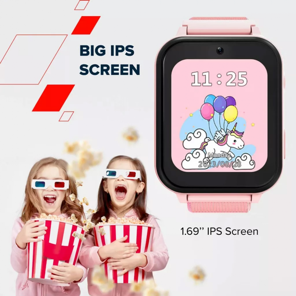 Smart watch CANYON Alfie KW-37, Kids, 1.69", GPS, nano SIM, 32+32MB, GSM, 400mAh, zeleni
