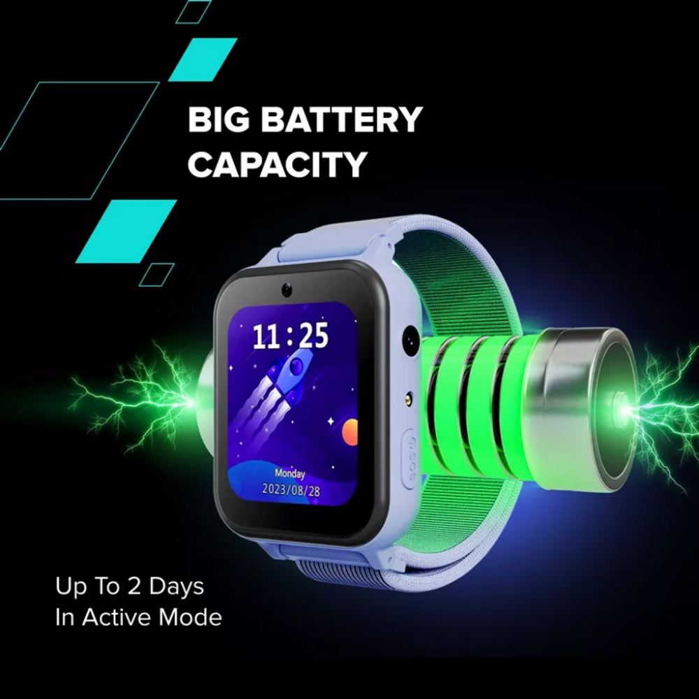 Smart watch CANYON Alfie KW-37, Kids, 1.69", GPS, nano SIM, 32+32MB, GSM, 400mAh, zeleni