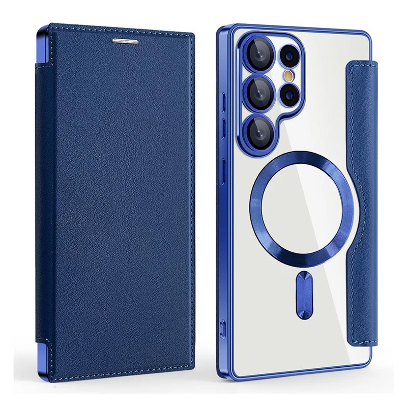 Torbica Magsafe Lux Bi Fold za Samsung S938B Galaxy S25 Ultra plava