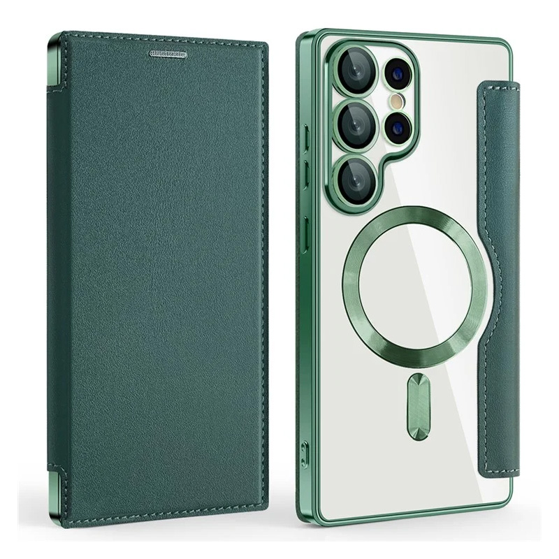 Torbica Magsafe Lux Bi Fold za Samsung S938B Galaxy S25 Ultra zelena