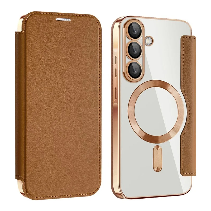 Torbica Magsafe Lux Bi Fold za Samsung A366B Galaxy A36 braon