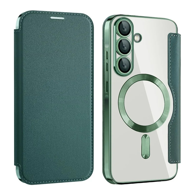 Torbica Magsafe Lux Bi Fold za Samsung A366B Galaxy A36 zelena