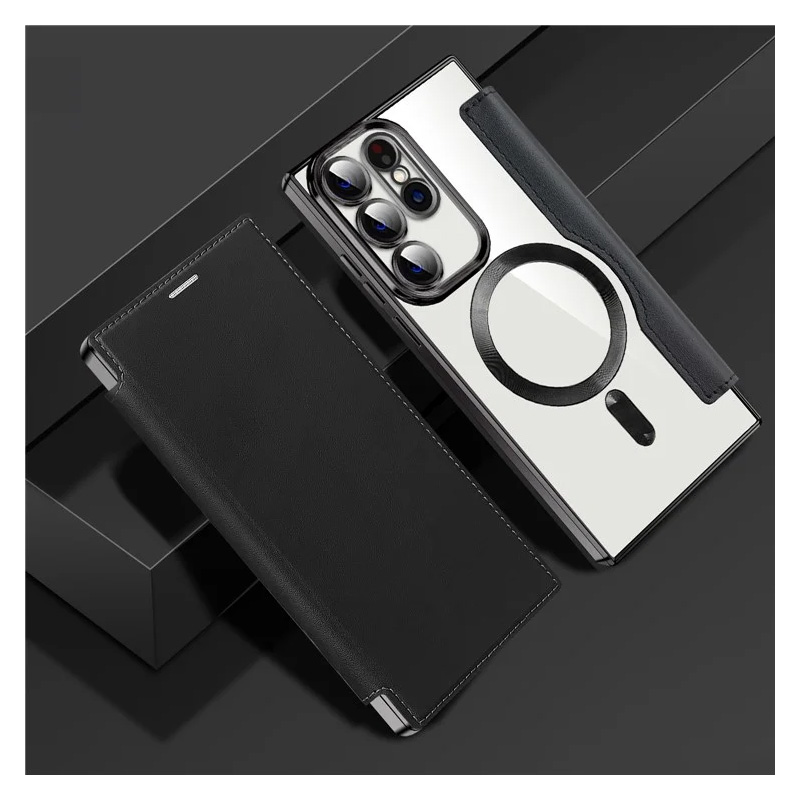 Torbica Magsafe Lux Bi Fold za Samsung S918B Galaxy S23 Ultra crna