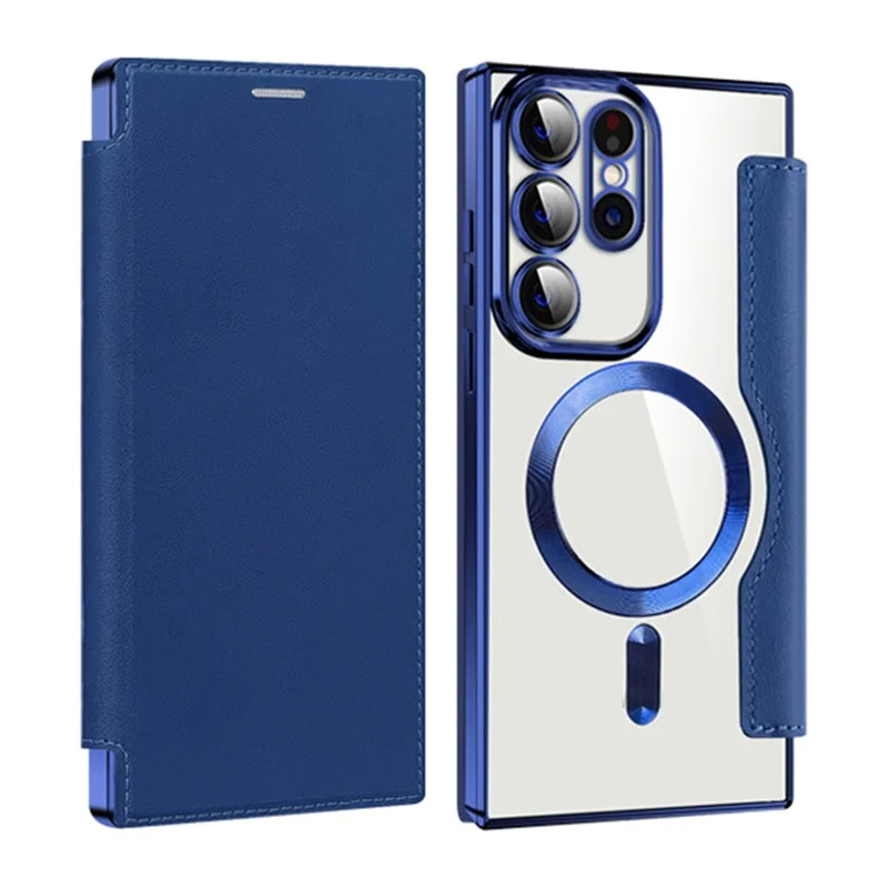 Torbica Magsafe Lux Bi Fold za Samsung S918B Galaxy S23 Ultra plava