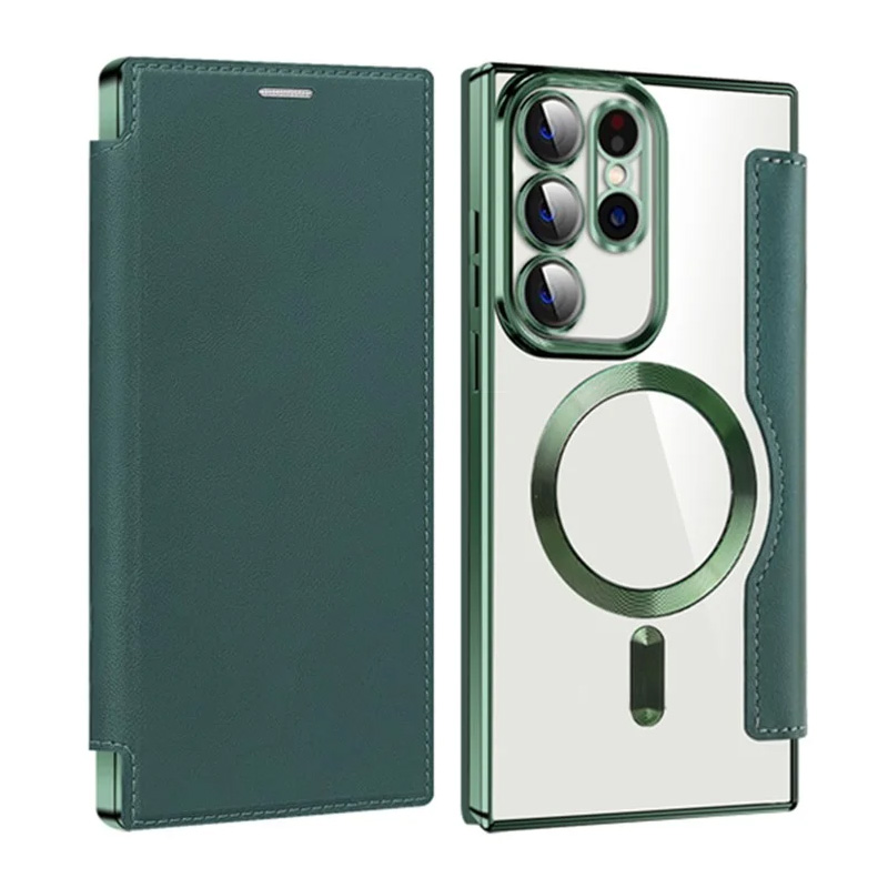 Torbica Magsafe Lux Bi Fold za Samsung S918B Galaxy S23 Ultra zelena