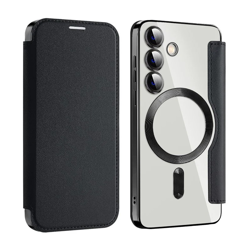 Torbica Magsafe Lux Bi Fold za Samsung S921B Galaxy S24 crna