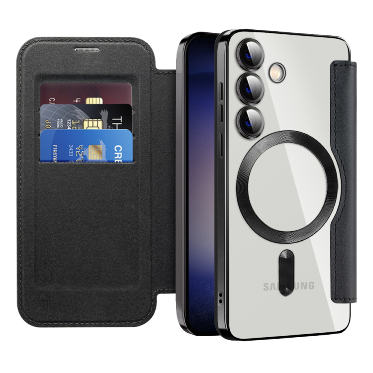 Torbica Magsafe Lux Bi Fold za Samsung S921B Galaxy S24 crna