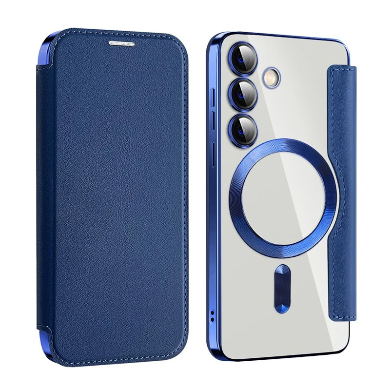 Torbica Magsafe Lux Bi Fold za Samsung S921B Galaxy S24 plava
