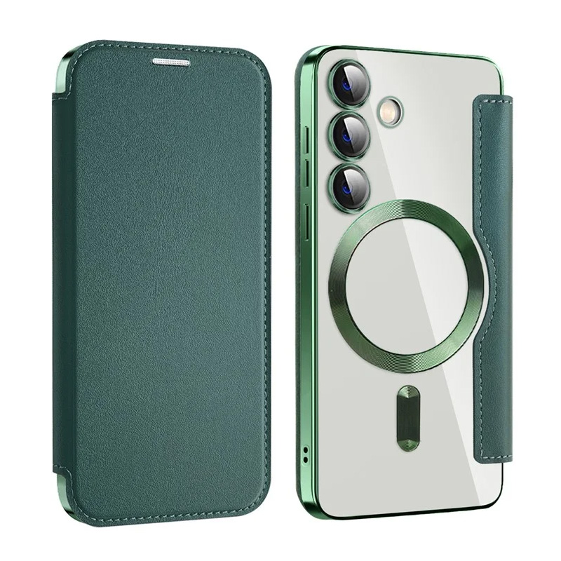 Torbica Magsafe Lux Bi Fold za Samsung S921B Galaxy S24 zelena