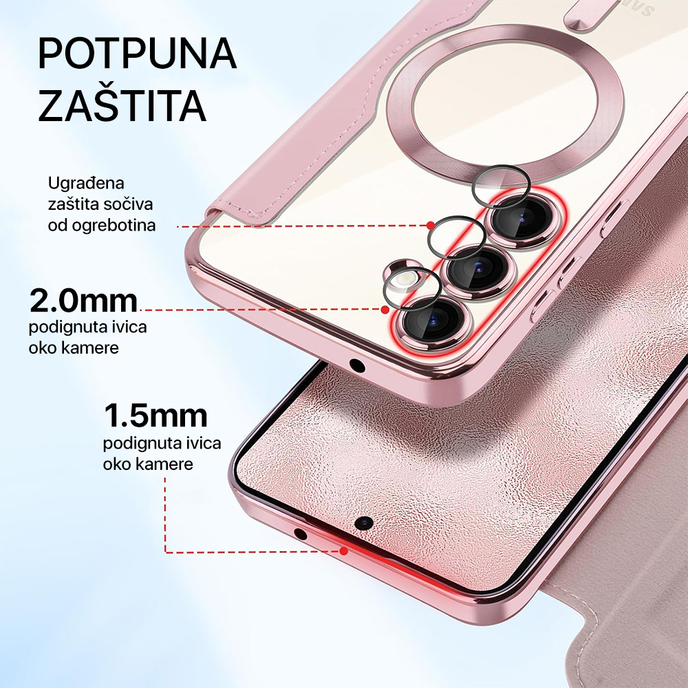 Torbica Magsafe Lux Bi Fold za Samsung S928B Galaxy S24 Ultra zelena