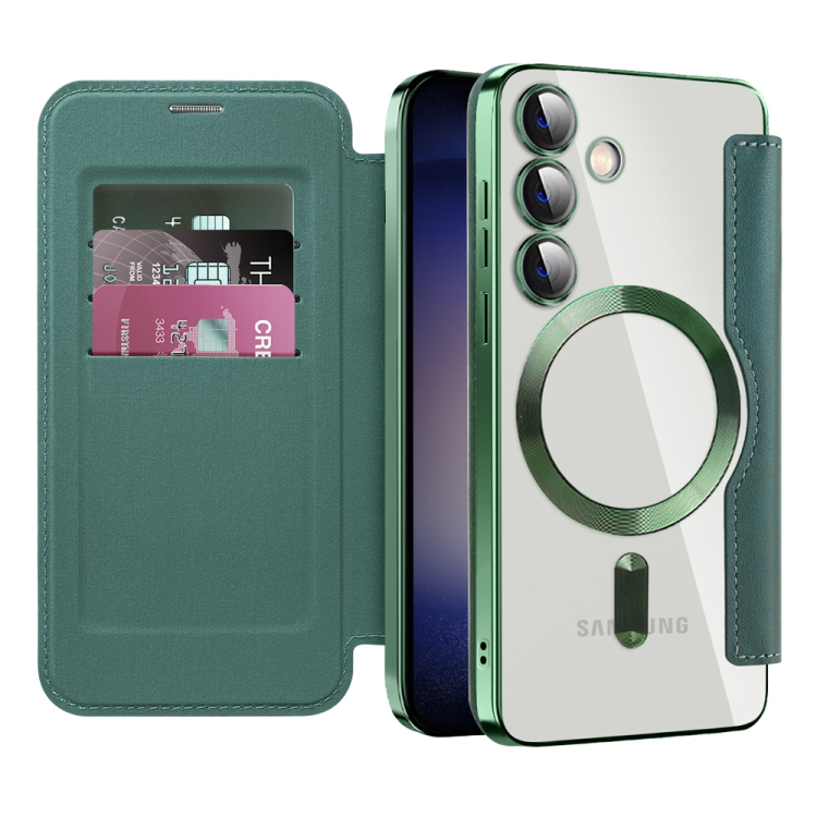 Torbica Magsafe Lux Bi Fold za Samsung S931B Galaxy S25 zelena